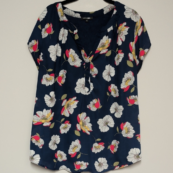 Papermoon Navy Floral Blouse - Picture 1 of 6